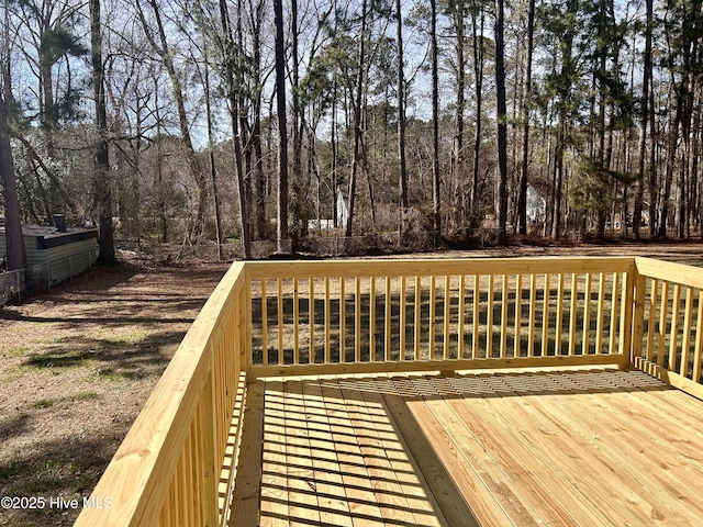 613 Sexton Ave, Zebulon, NC 27597 - view of wooden terrace