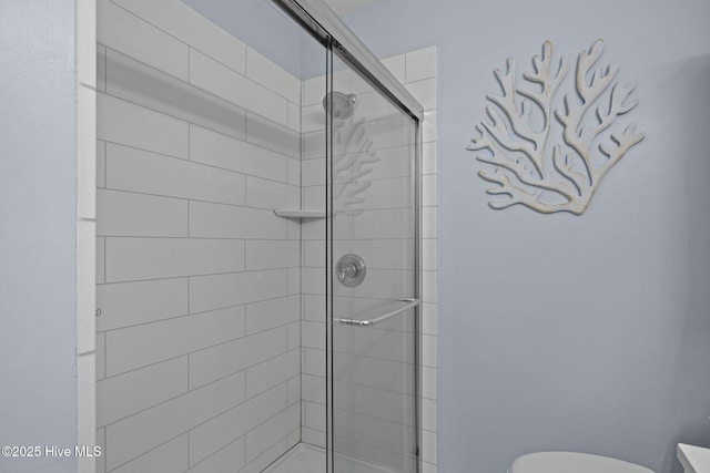 1810 Paulette Rd, Morehead City, NC 28557 - bathroom with toilet and a stall shower