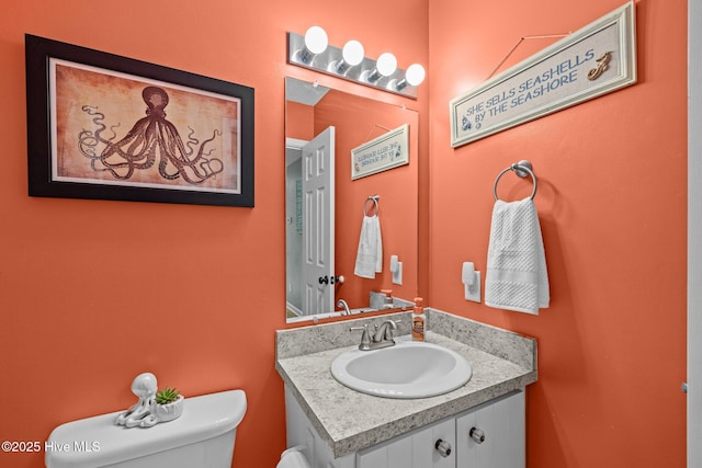 1810 Paulette Rd, Morehead City, NC 28557 - bathroom featuring toilet and vanity