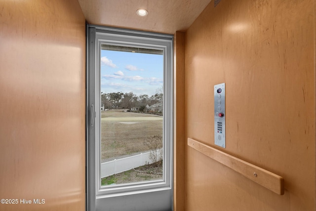 806 Lord Granville Dr, Morehead City, NC 28557 - doorway to outside with elevator