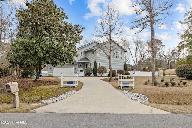 806 Lord Granville Dr, Morehead City, NC 28557 - view of front of property featuring driveway and fence