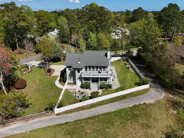 806 Lord Granville Dr, Morehead City, NC 28557 - view of subject property featuring a heavily wooded area