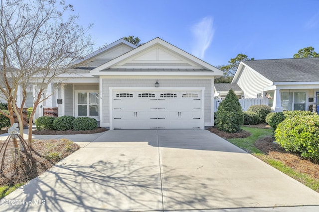 view of front of house featuring a garage