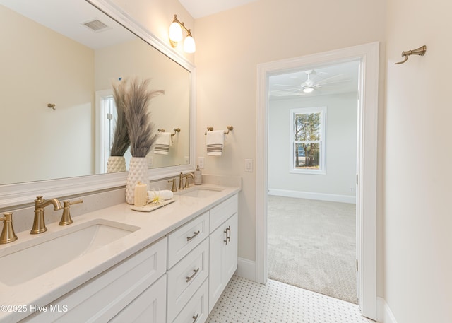 bathroom with vanity