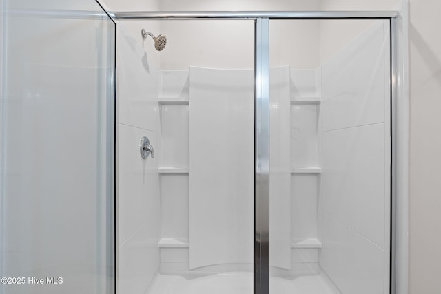 full bath featuring a shower stall