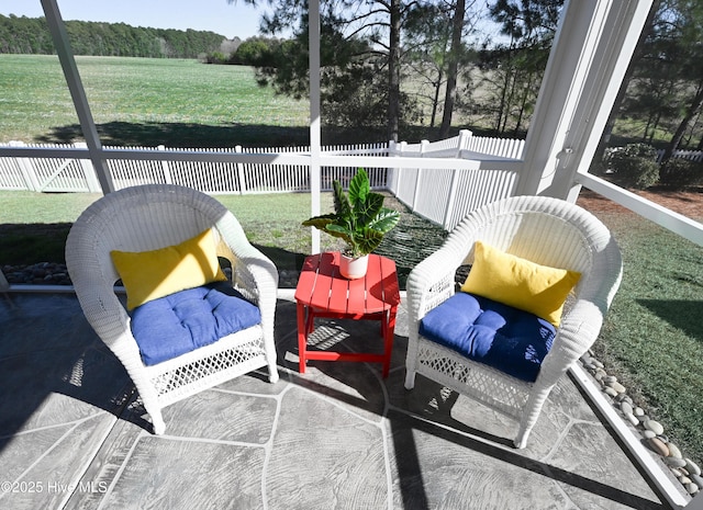 view of sunroom / solarium