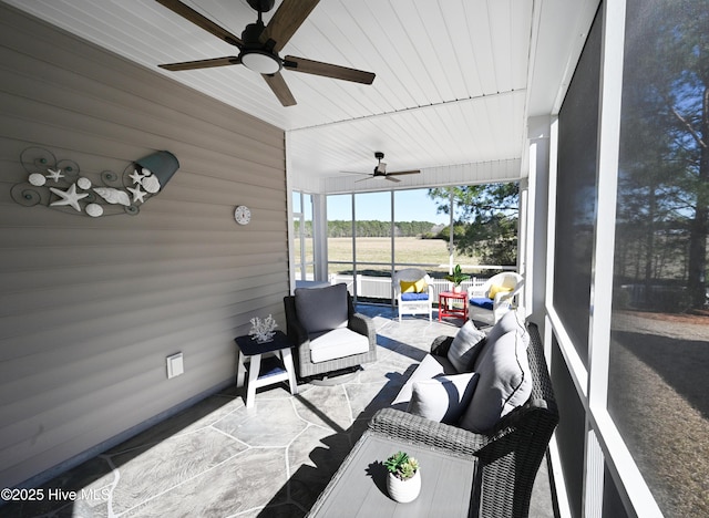 view of sunroom / solarium