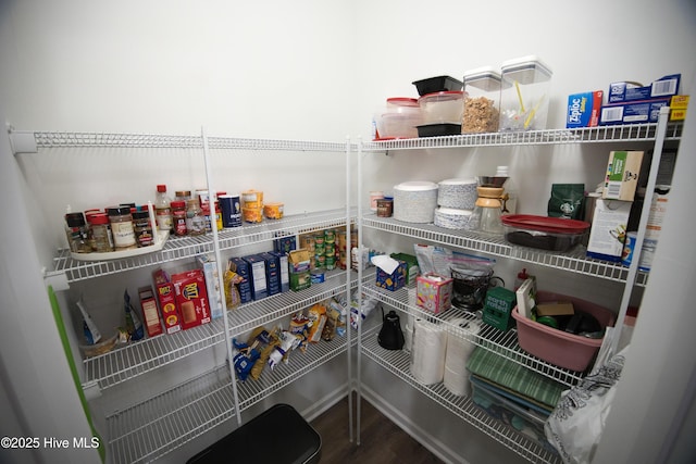 view of pantry