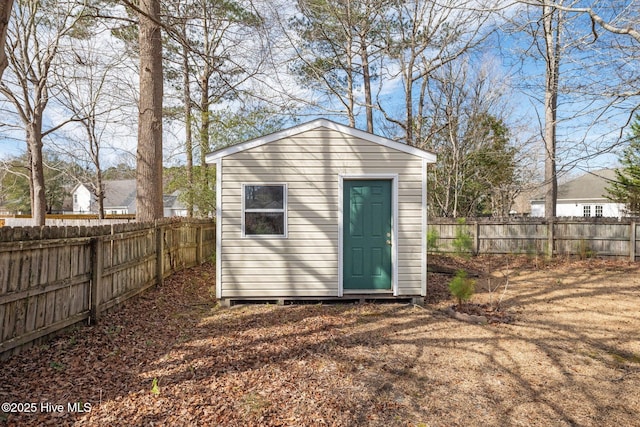 view of outbuilding