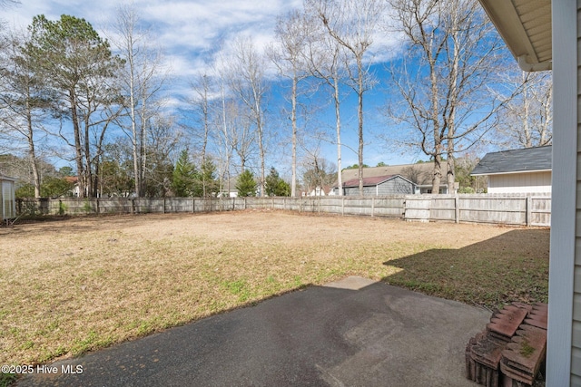 view of yard featuring a patio area