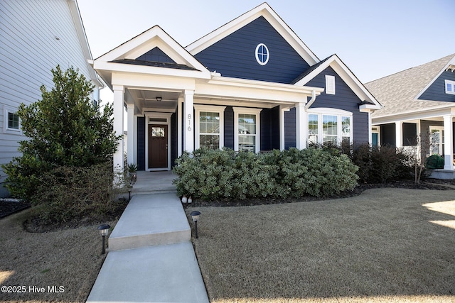 view of front of house with a porch