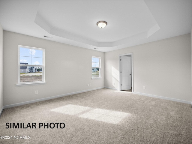 165 Vista Cay Dr, Hubert, NC 28539 - carpeted spare room with a tray ceiling