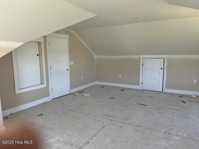 101 Mill Creek Rd, Edenton, NC 27932 - additional living space with lofted ceiling and baseboards
