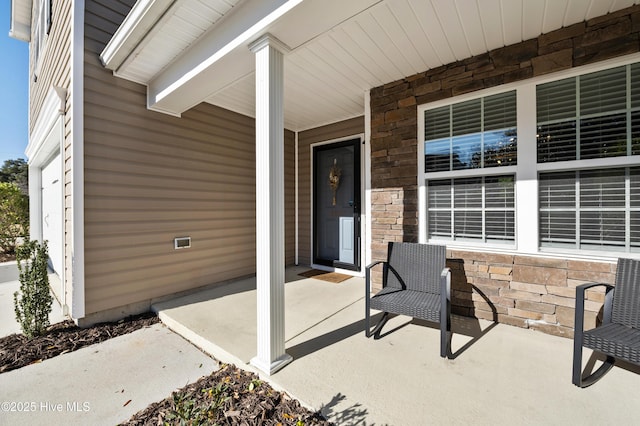 view of patio / terrace featuring a porch