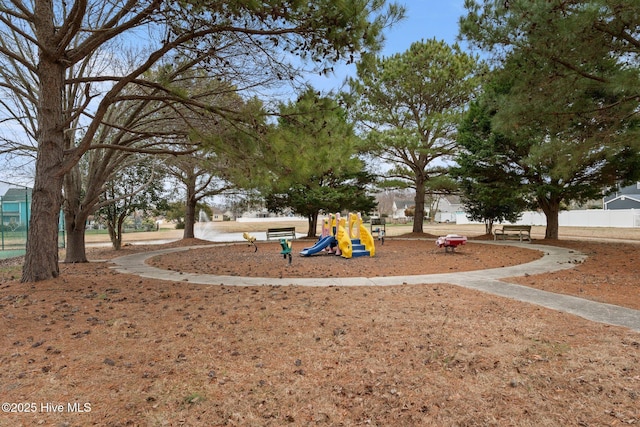 view of communal playground