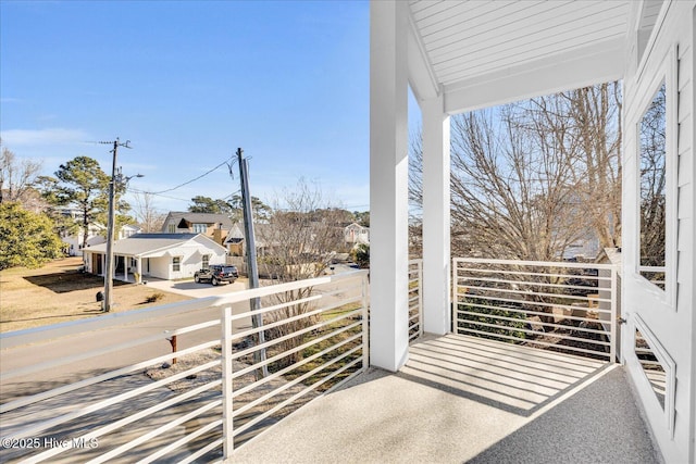 balcony with a porch