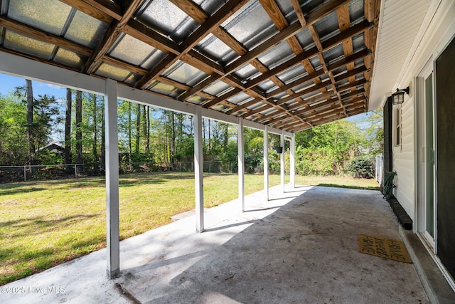 view of patio / terrace with a fenced backyard