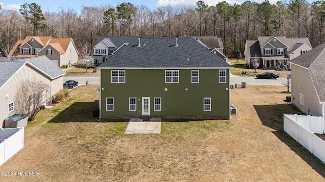 bird's eye view with a residential view