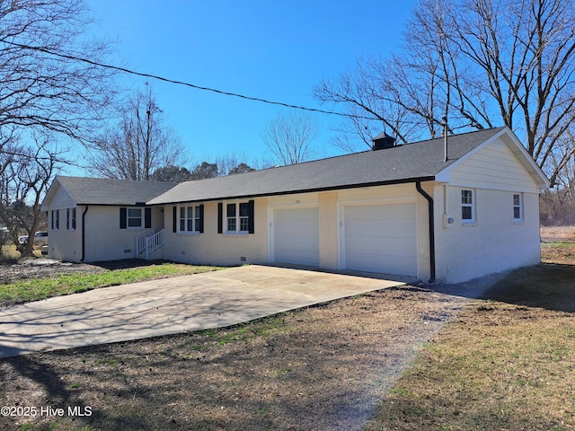 ranch-style house with a garage