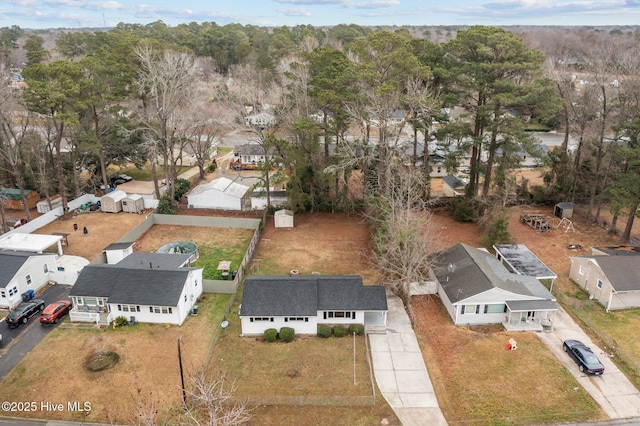 bird's eye view featuring a residential view