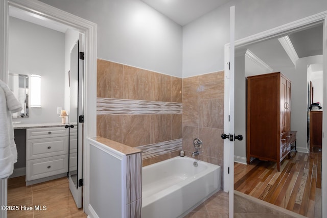 3953 Palm St SE, Bolivia, NC 28422 - bathroom with a garden tub and vanity