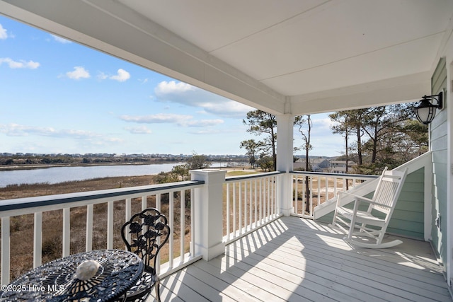 3953 Palm St SE, Bolivia, NC 28422 - deck featuring a water view