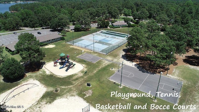 aerial view with a view of trees