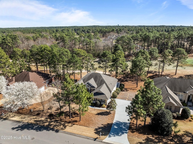 aerial view with a view of trees