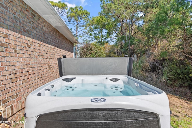 4155 Windham Ln, Southport, NC 28461 - view of patio with a hot tub