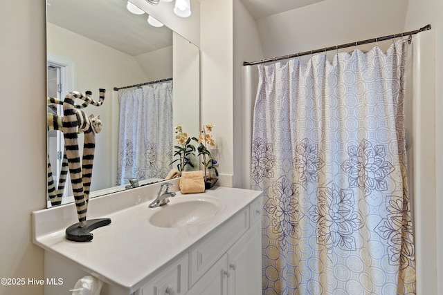 full bathroom featuring vanity