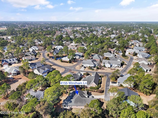 birds eye view of property featuring a residential view