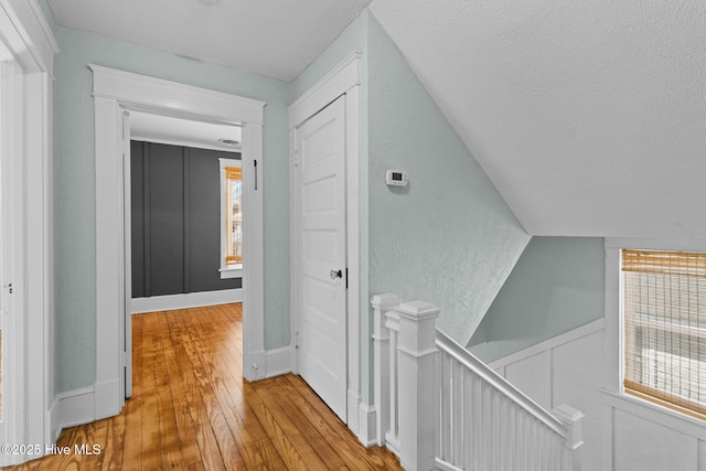 hall featuring light hardwood / wood-style flooring