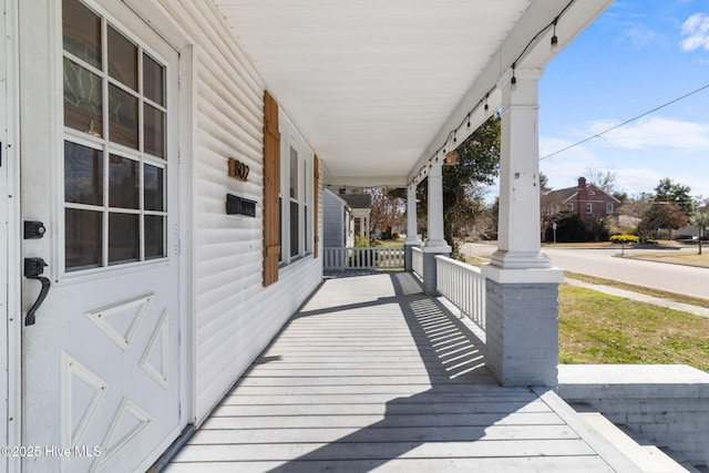 view of deck