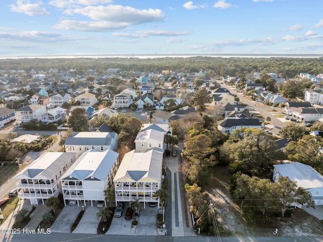 aerial view featuring a residential view