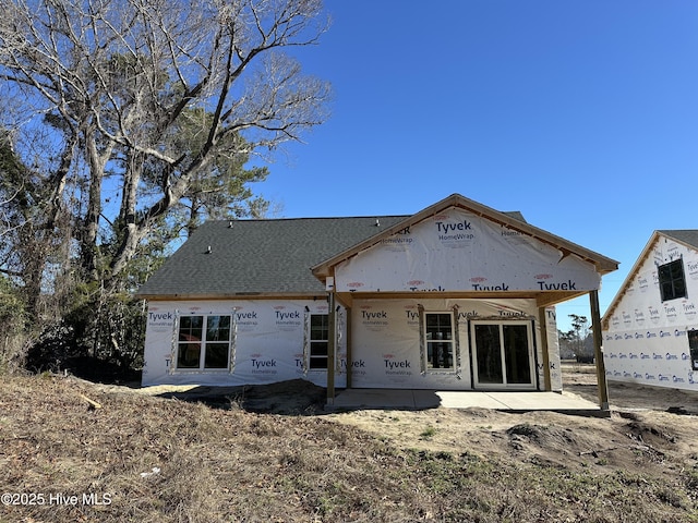 rear view of house featuring a patio area