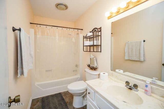 416 Trott St, Oak Island, NC 28465 - bathroom with vanity and shower / bath combination with curtain