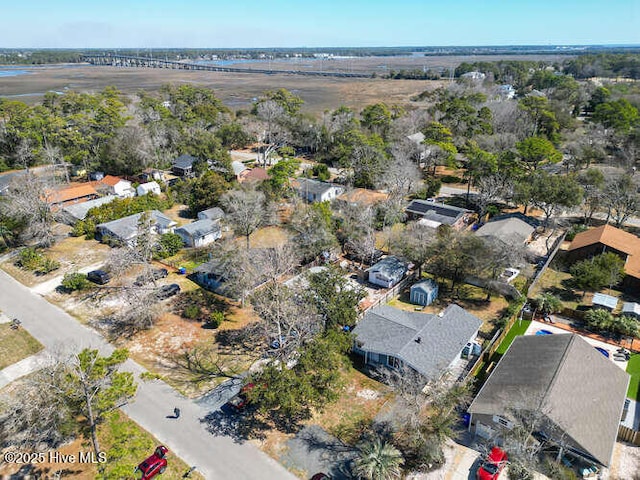 416 Trott St, Oak Island, NC 28465 - aerial overview of property's location with nearby suburban area