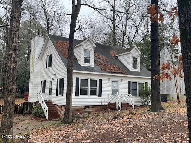 view of cape cod house