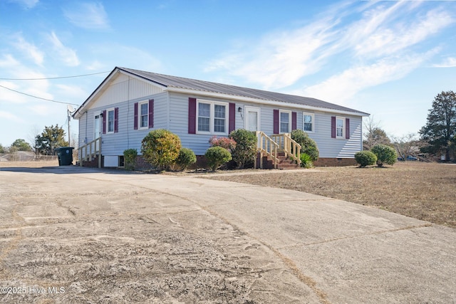 view of front of home