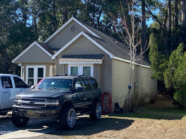 view of front of property with french doors