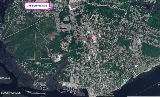 278 Bonnet Way SE, Southport, NC 28461 - aerial overview of property's location