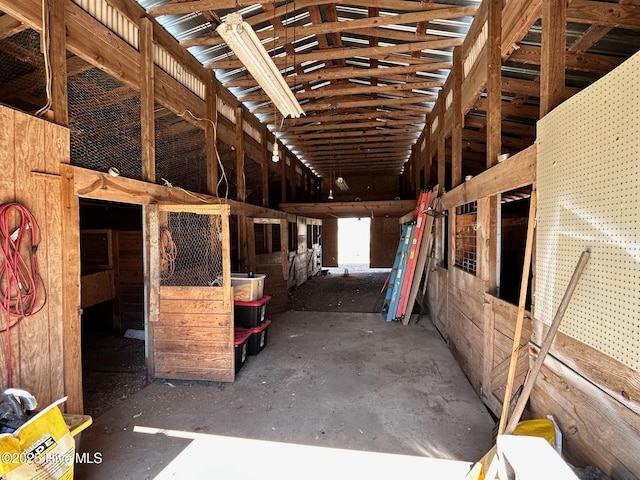 view of horse barn