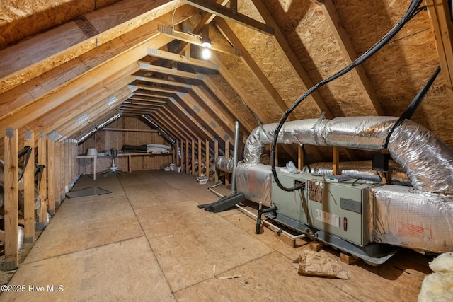 view of attic