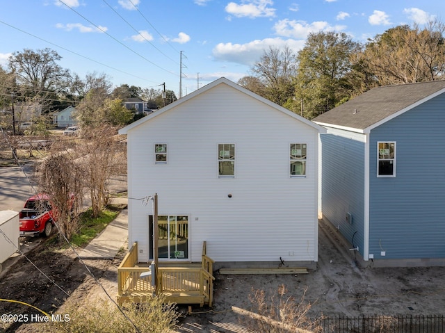 view of back of property