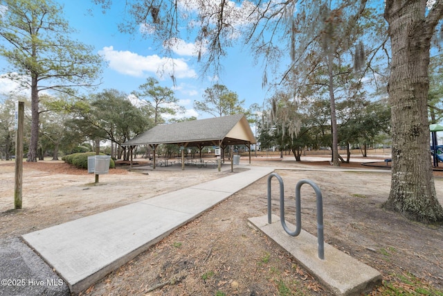 view of home's community with a gazebo