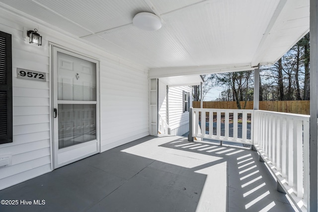 view of patio / terrace with fence