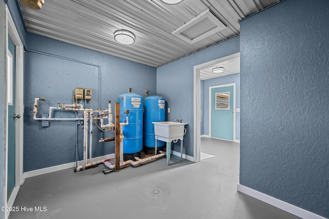 view of utility room