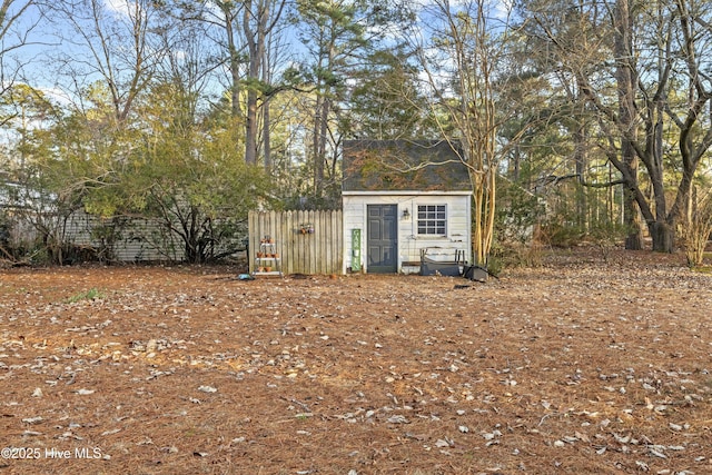 view of outbuilding with an outbuilding