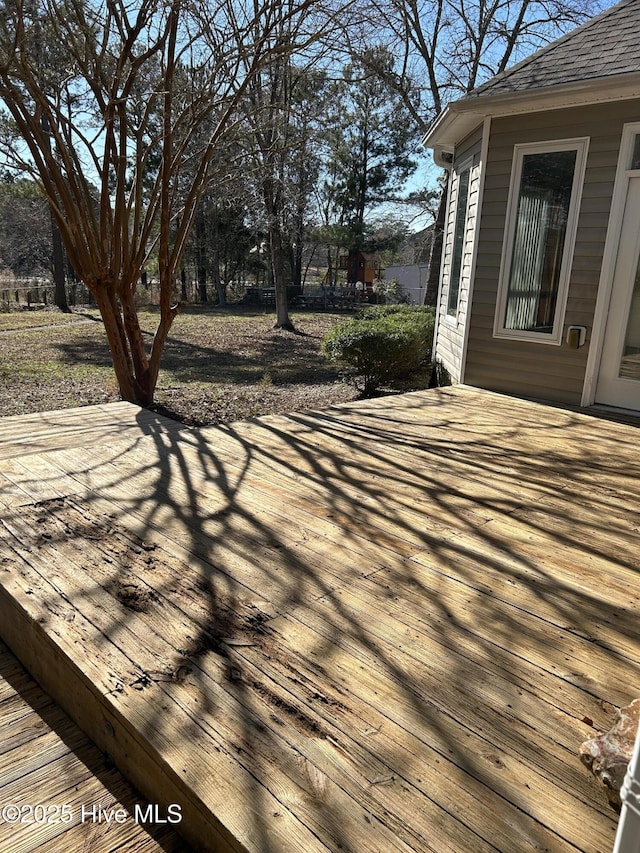 view of wooden terrace