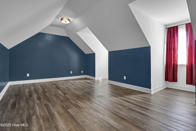 1307 Edgewater Club Rd, Wilmington, NC 28411 - additional living space featuring vaulted ceiling, wood finished floors, and baseboards